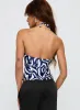 Averee Halter Top Zebra sold by Princess Polly