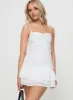 Harpin Mini Dress White sold by Princess Polly