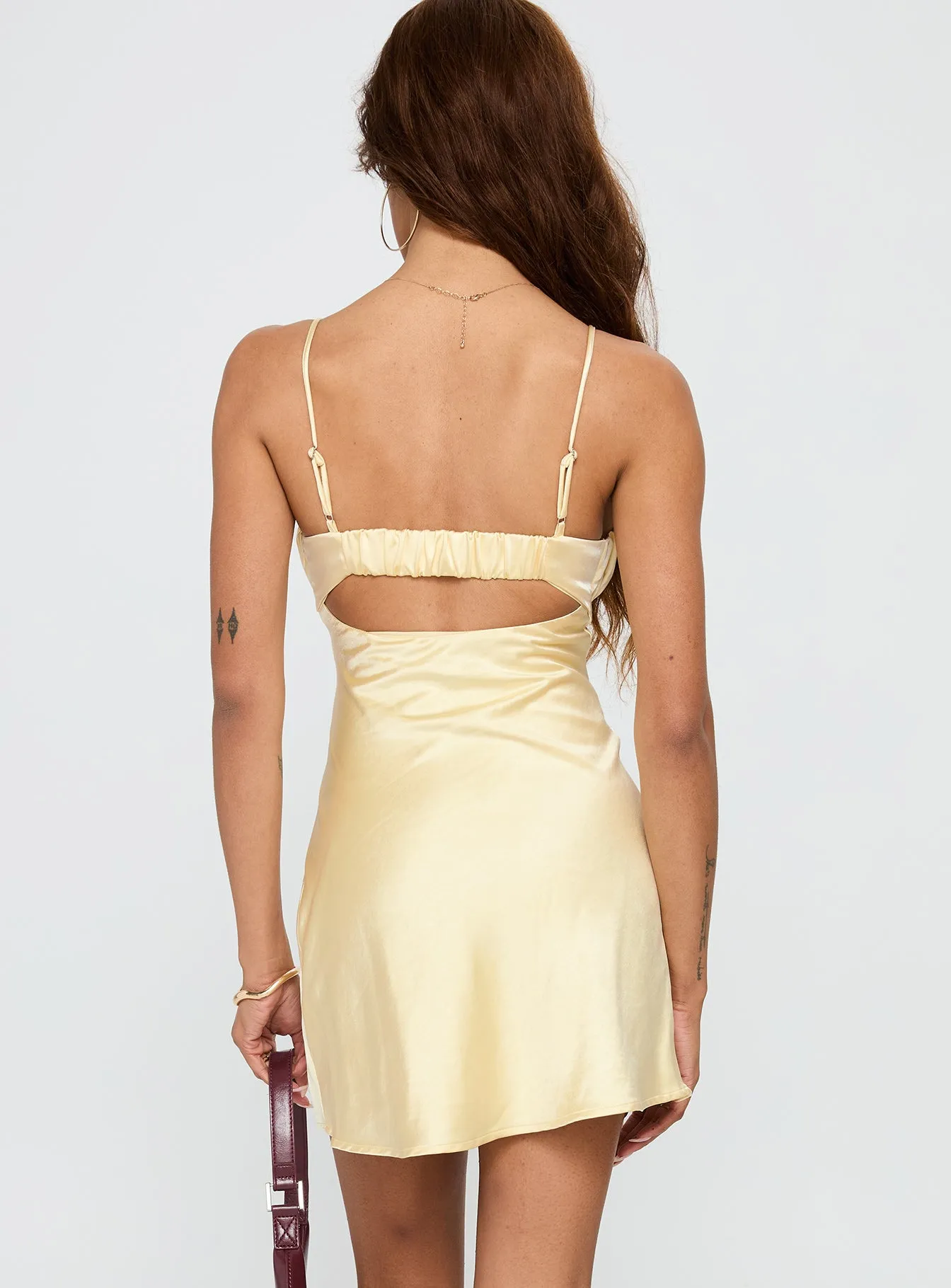 Lulubelle Mini Dress Lemon sold by Princess Polly product image thumbnail 5