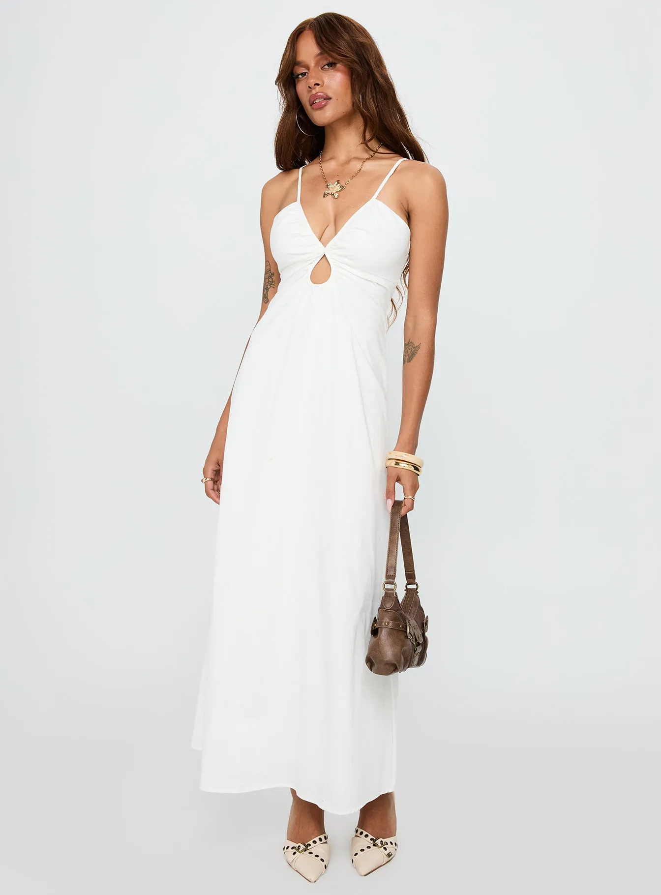 Harkonnen Maxi Dress White sold by Princess Polly product image thumbnail 3