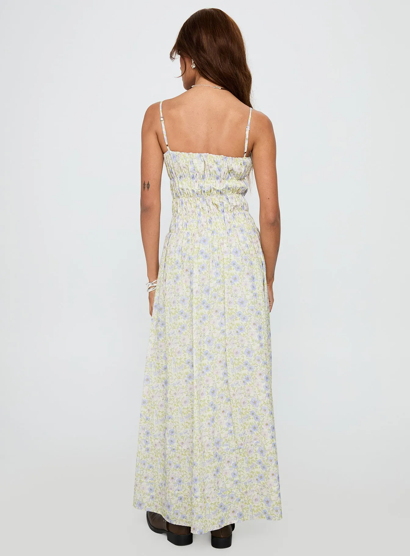 Loralei Shirred Maxi Dress Floral sold by Princess Polly product image thumbnail 5