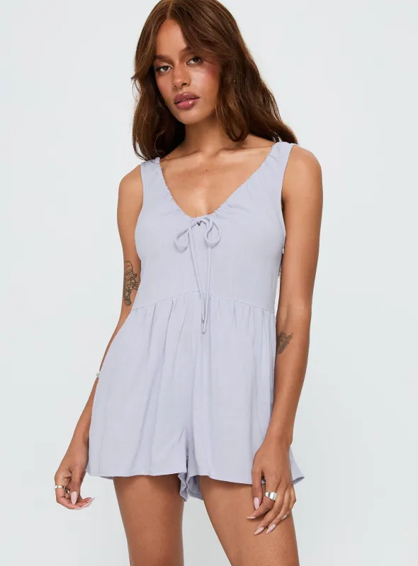 Mackellar Romper Blue sold by Princess Polly