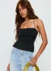 In The End Tie Back Top Black sold by Princess Polly