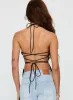 In The End Tie Back Top Black sold by Princess Polly