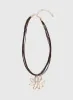 Sylvee Pendant Necklace Brown / Gold sold by Princess Polly
