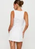 Yumiko Romper White Petite sold by Princess Polly