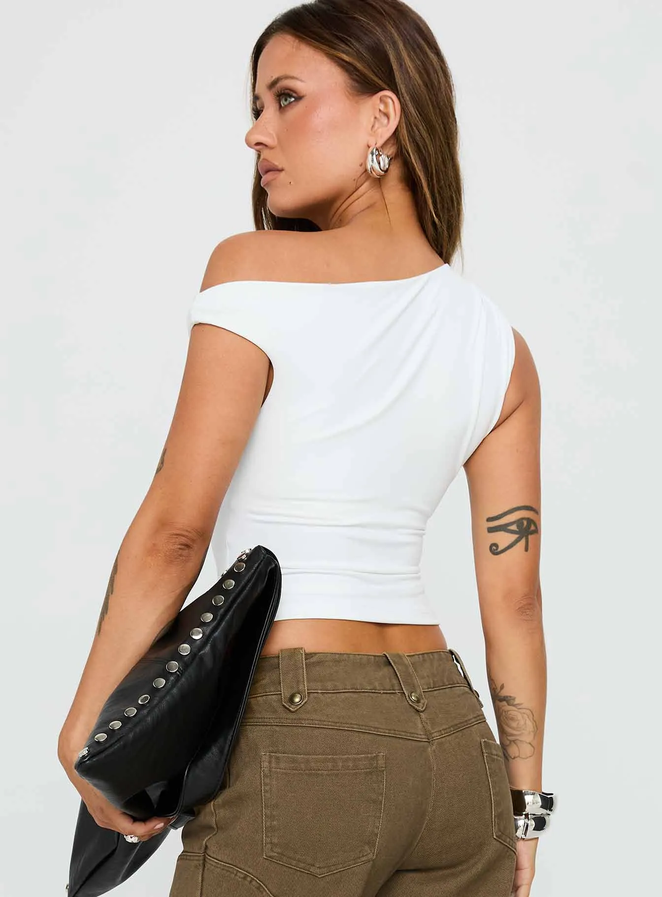 Danza Top White sold by Princess Polly product image thumbnail 5