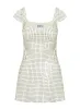 Lucienna Polka Dot Mini Dress White / Black Petite sold by Princess Polly