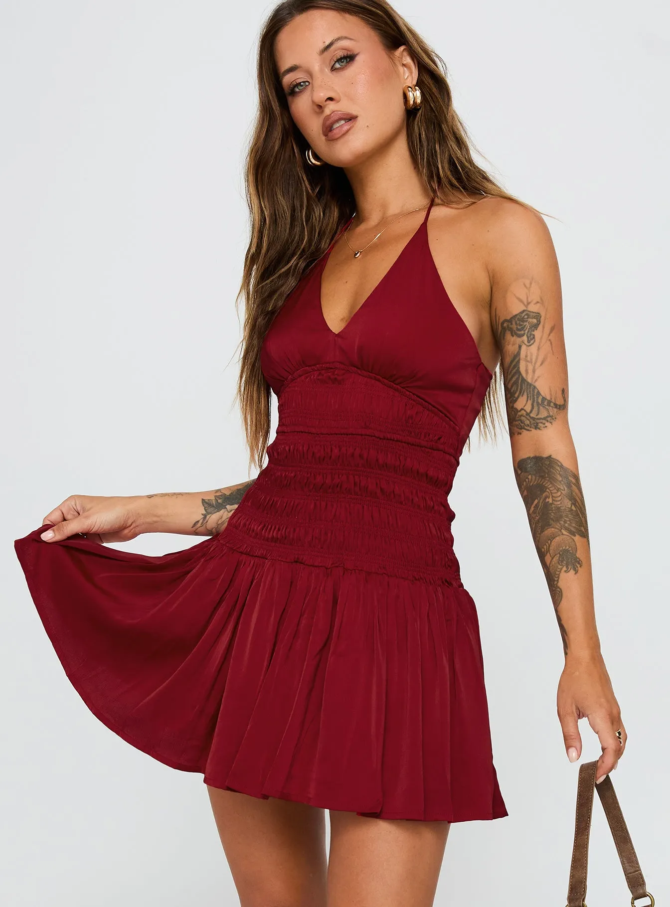 Mariachi Mini Dress Red sold by Princess Polly