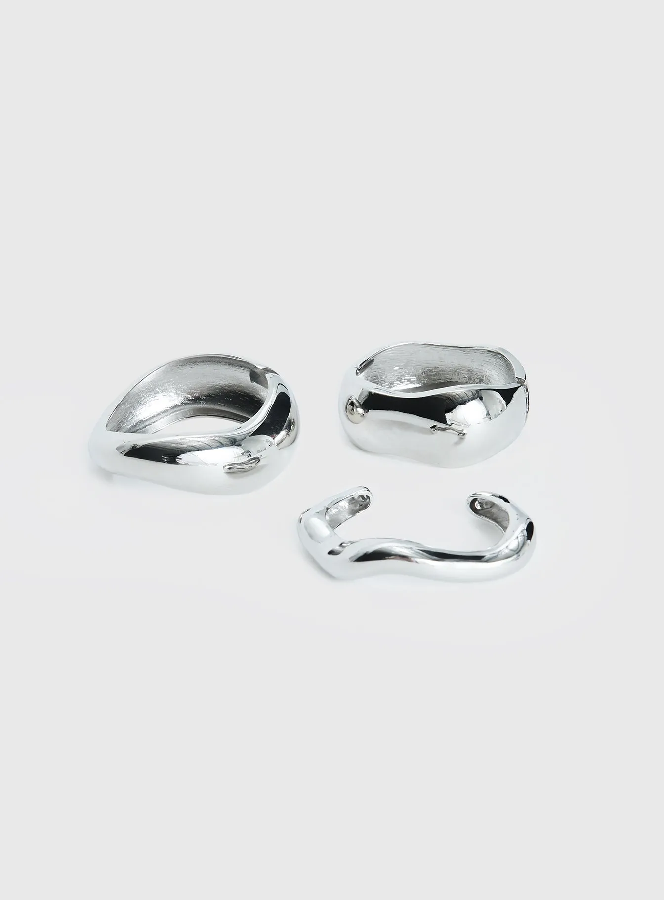 Hot Gossip Cuff Set Silver sold by Princess Polly product image thumbnail 2