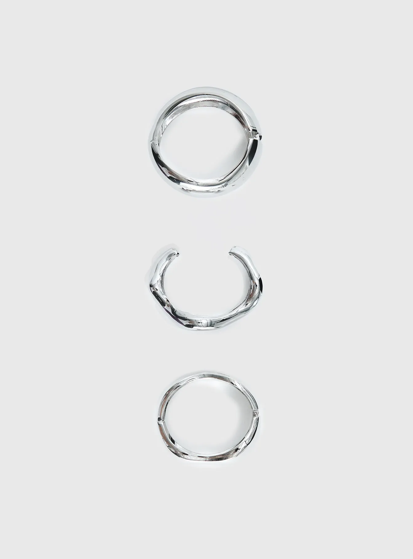 Hot Gossip Cuff Set Silver sold by Princess Polly product image thumbnail 3