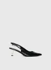 Billini Anaya Pointed Toe Heels Black / Gold sold by Princess Polly