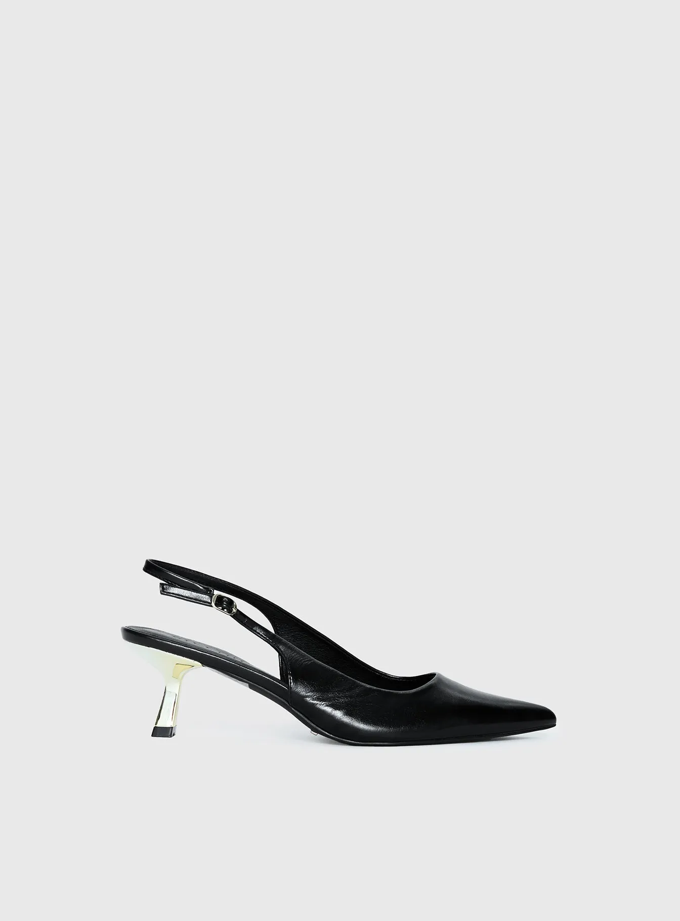 Billini Anaya Pointed Toe Heels Black / Gold sold by Princess Polly product image thumbnail 2