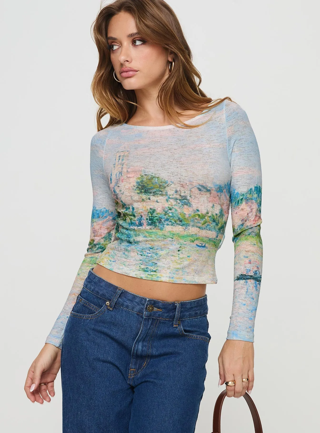 Castle On The Hill Long Sleeve Top Multi sold by Princess Polly product image thumbnail 2