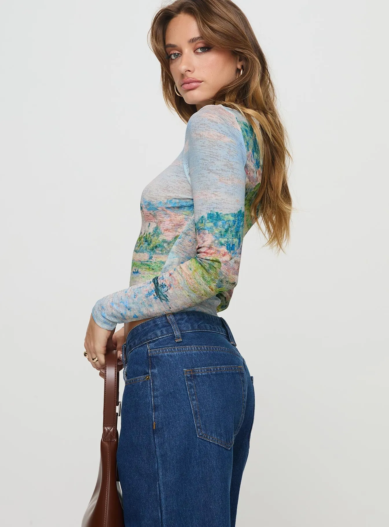 Castle On The Hill Long Sleeve Top Multi sold by Princess Polly product image thumbnail 4