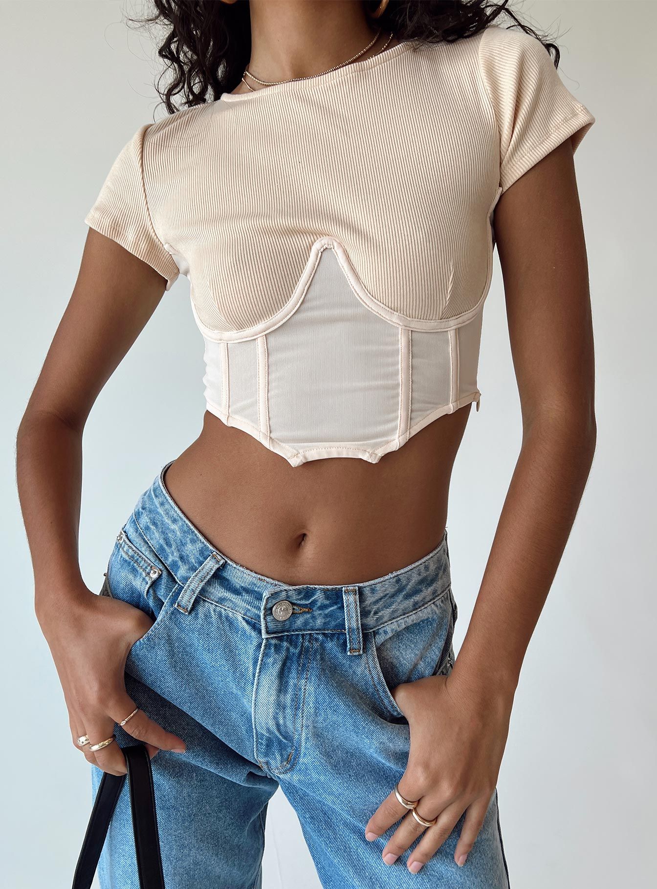 Not Your Baby Corset Cream sold by Princess Polly