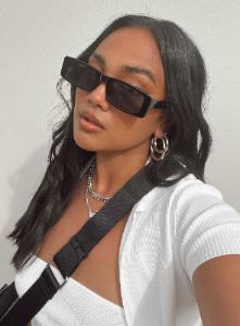 Griffiths Sunglasses Black sold by Princess Polly
