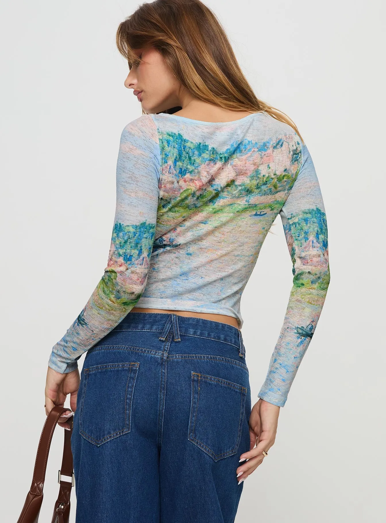 Castle On The Hill Long Sleeve Top Multi sold by Princess Polly product image thumbnail 5