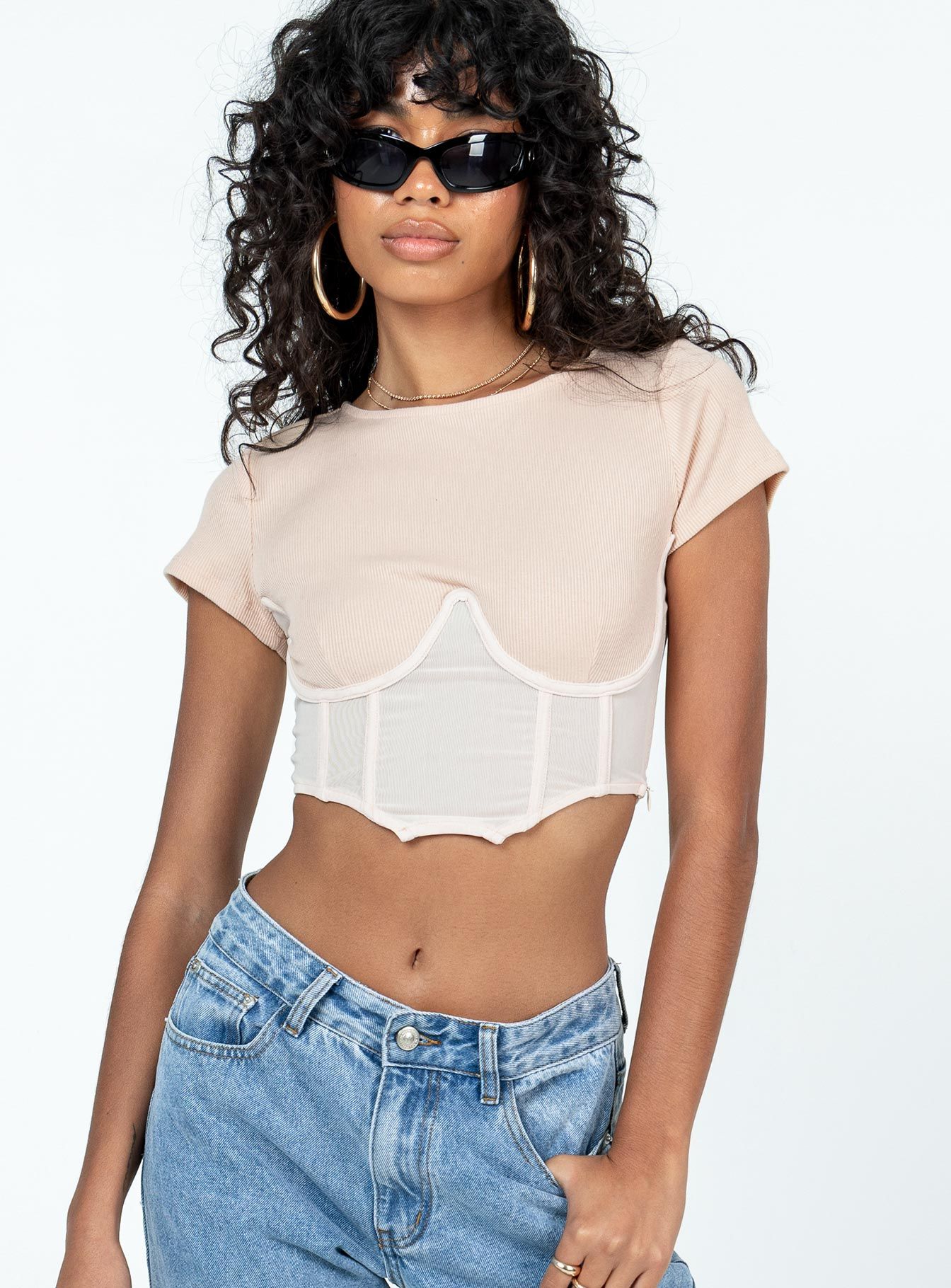 Not Your Baby Corset Cream sold by Princess Polly product image thumbnail 2