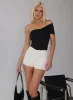 Film Noir Tailored Shorts White sold by Princess Polly