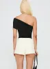 Film Noir Tailored Shorts White sold by Princess Polly