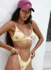 Juliette Bikini Top Yellow Floral sold by Princess Polly