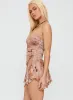 Minxie Strapless Playsuit Pink Floral sold by Princess Polly
