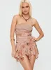 Minxie Strapless Playsuit Pink Floral sold by Princess Polly