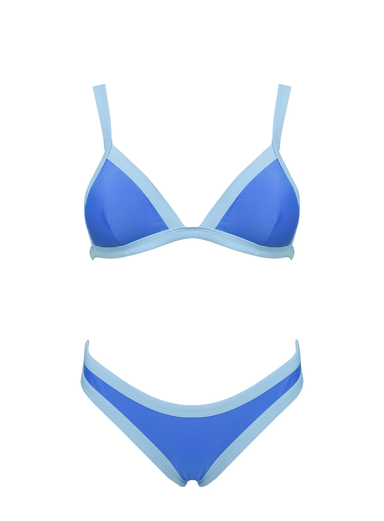 Amiri Contrast Triangle Bikini Top Blue sold by Princess Polly product image thumbnail 5