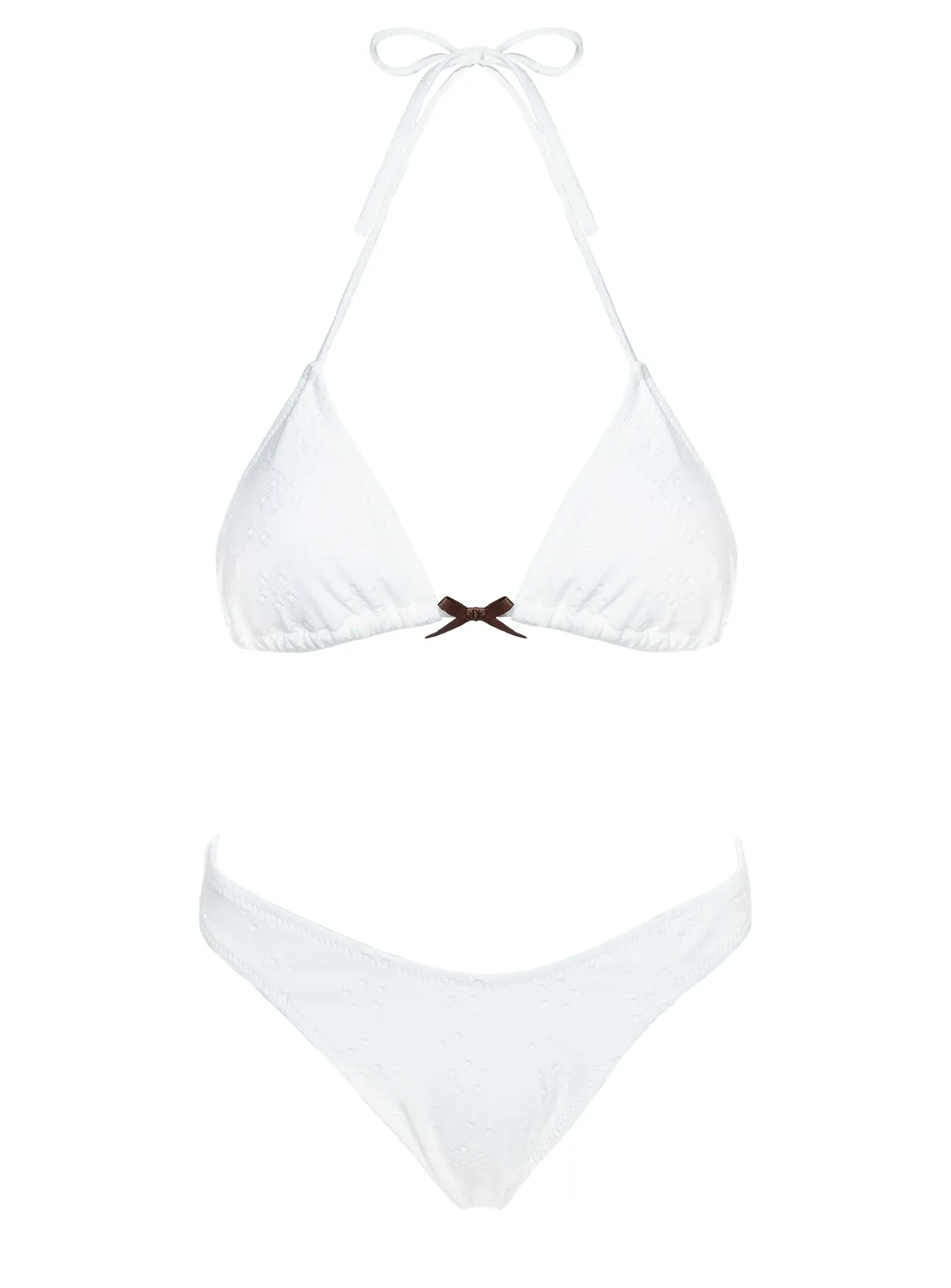 Lucky Bay Anglaise High Side Bikini Bottoms White sold by Princess Polly product image thumbnail 5