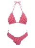 Kathrine Triangle Bikini Top Red Gingham sold by Princess Polly