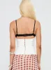 Renaissance Corset Lace Top White / Black sold by Princess Polly
