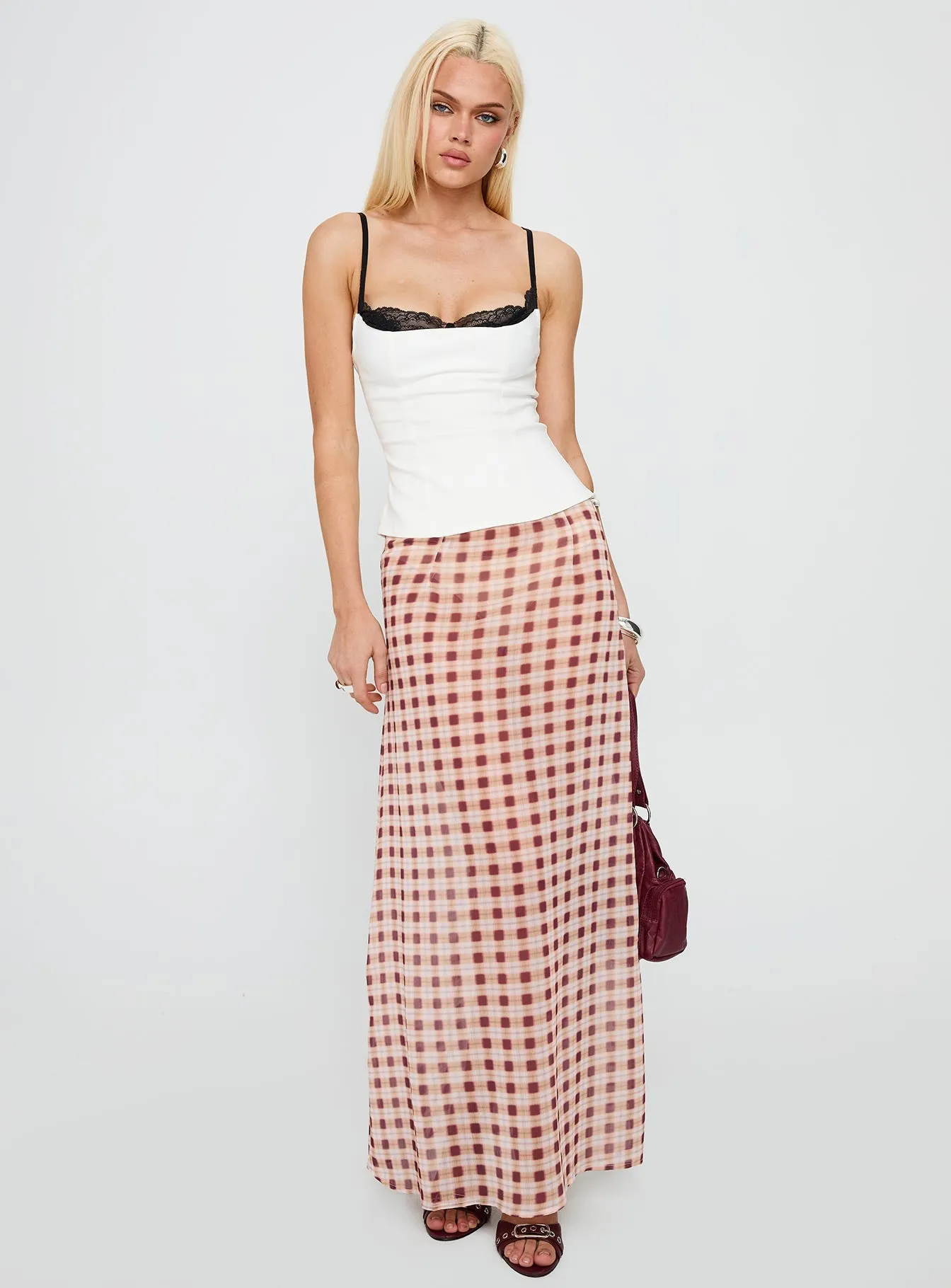 Renaissance Corset Lace Top White / Black sold by Princess Polly product image thumbnail 3