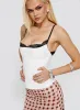 Renaissance Corset Lace Top White / Black sold by Princess Polly
