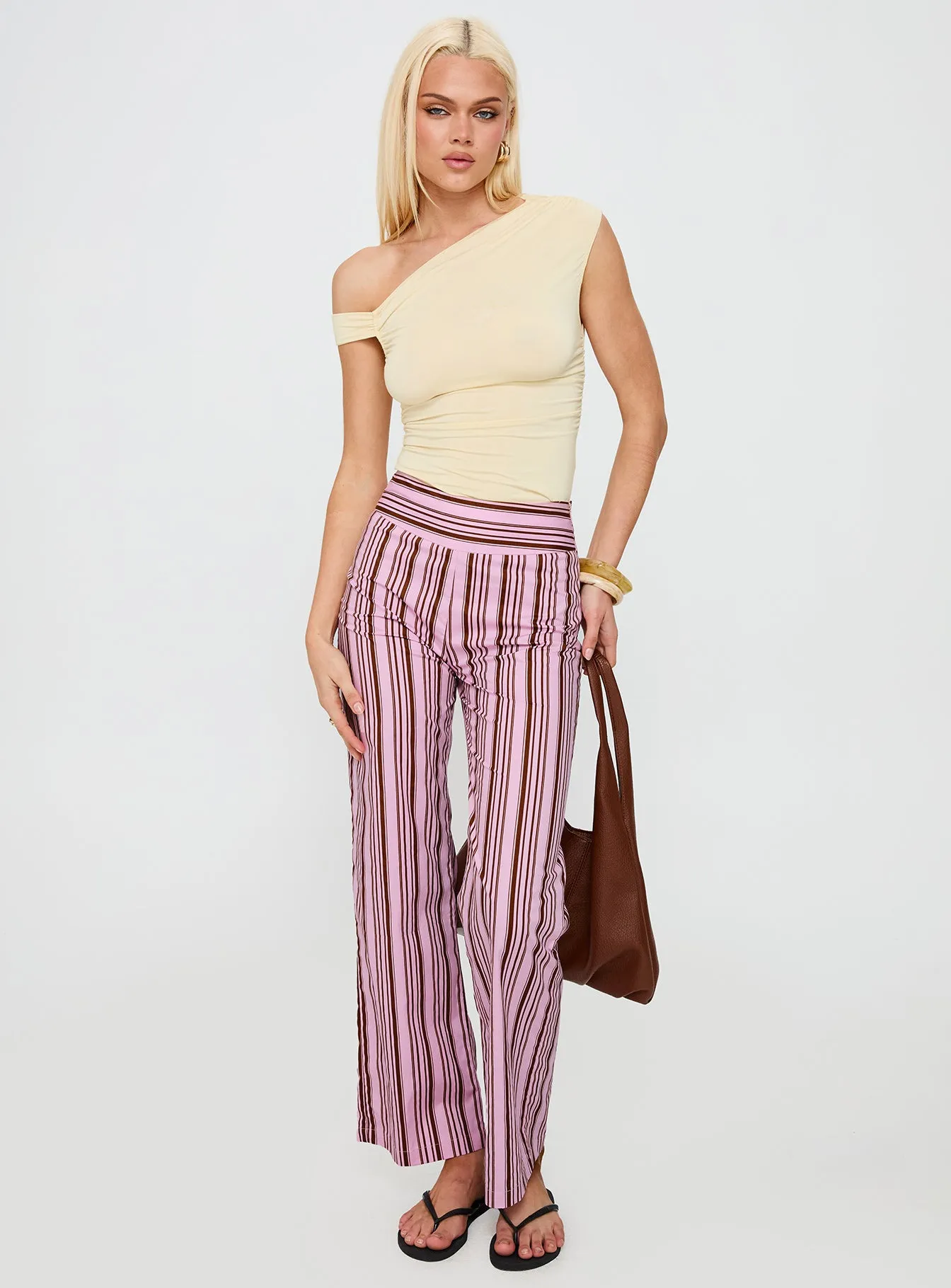 Leocadie Pants Pink Stripe sold by Princess Polly product image thumbnail 3