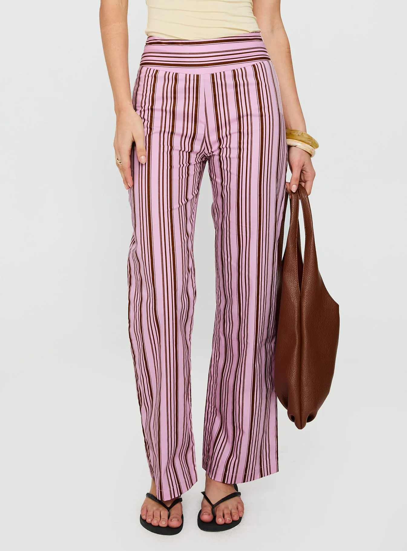 Leocadie Pants Pink Stripe sold by Princess Polly product image thumbnail 2