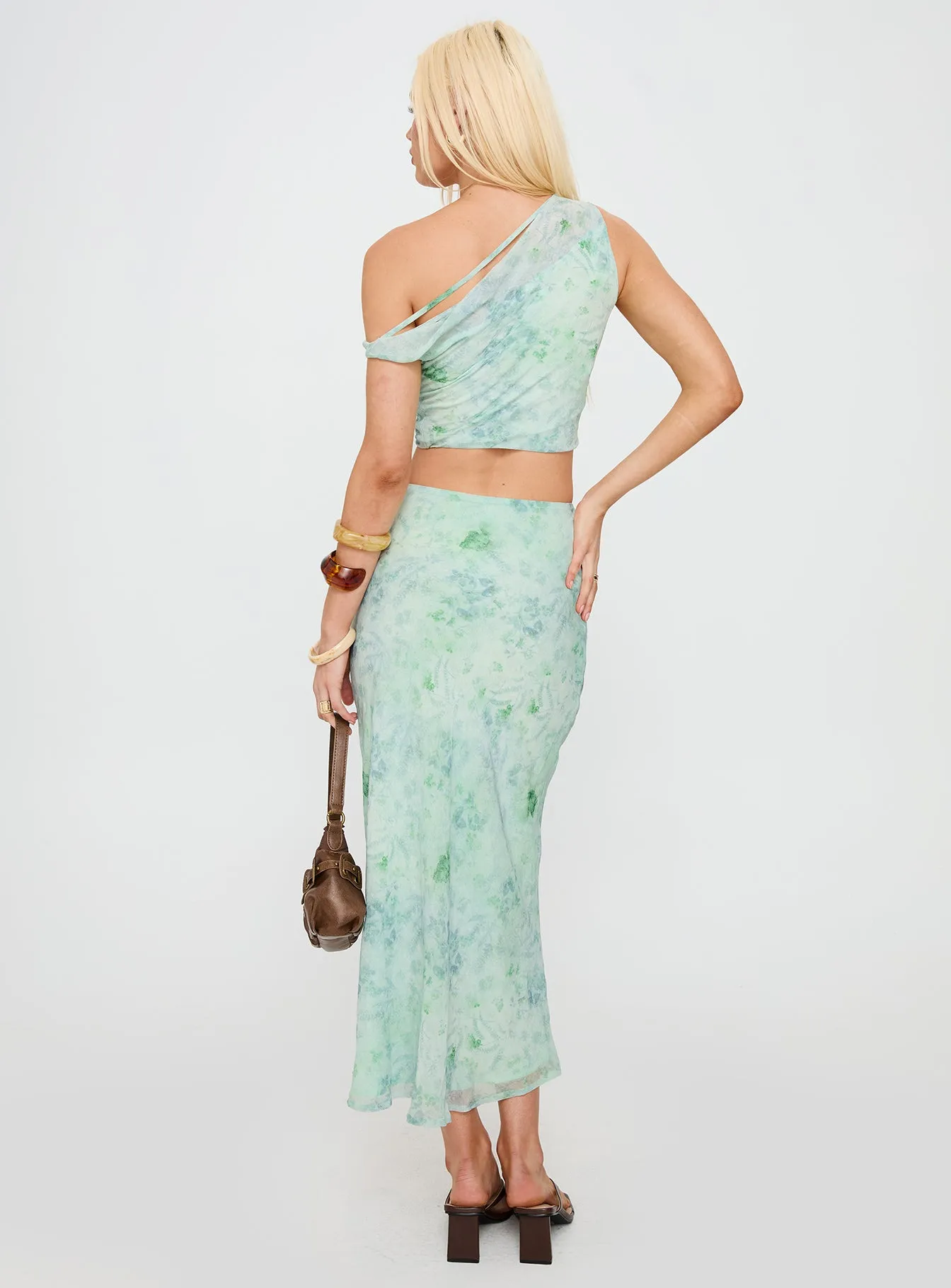 Devereaux One Shoulder Set Green sold by Princess Polly product image thumbnail 5