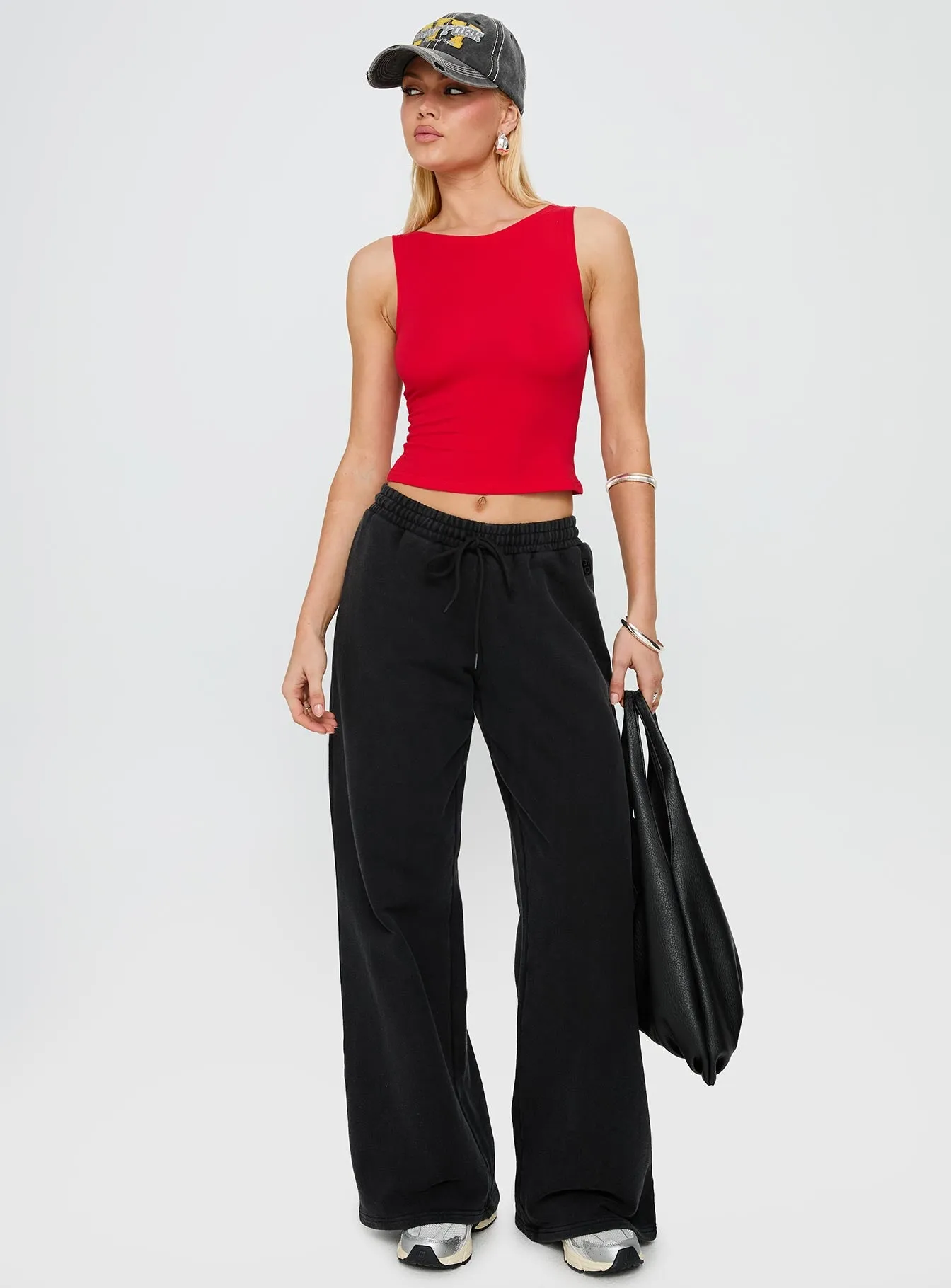 Bleeker High Neck Top Red sold by Princess Polly product image thumbnail 3