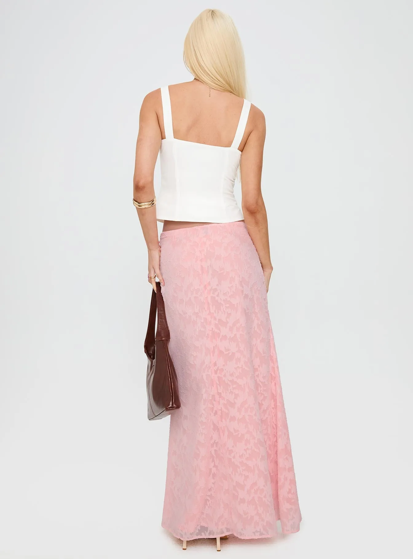Youthful Spirit Lace Maxi Skirt Pink sold by Princess Polly product image thumbnail 5