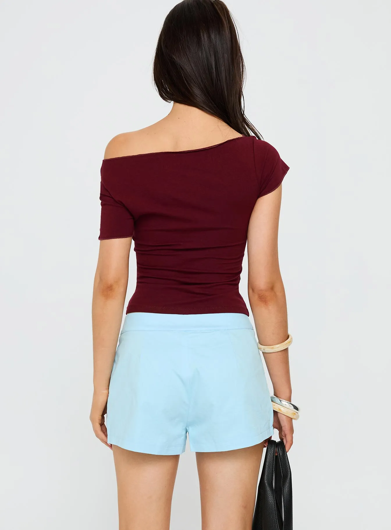 Leleia Embroidered Shorts Blue sold by Princess Polly product image thumbnail 5