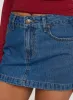 Nicolina Low Rise Denim Mini Skirt Light Wash Petite sold by Princess Polly