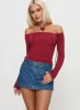 Nicolina Low Rise Denim Mini Skirt Light Wash Petite sold by Princess Polly