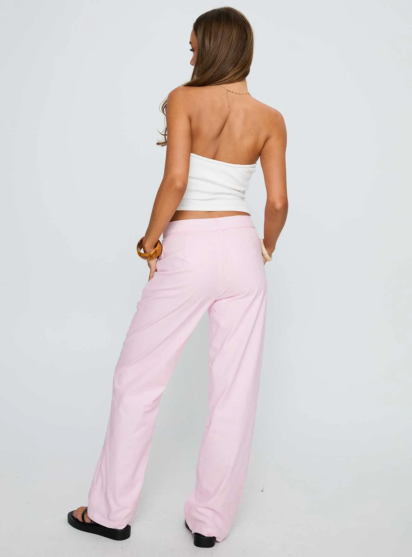 Destini Tie Up Pant Pink sold by Princess Polly product image thumbnail 4