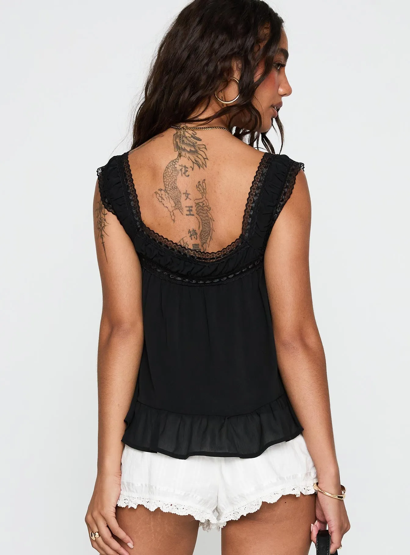 Eluisa Lace Top Black sold by Princess Polly product image thumbnail 5