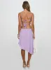 Pappilion Asymmetrical Skirt Lilac sold by Princess Polly
