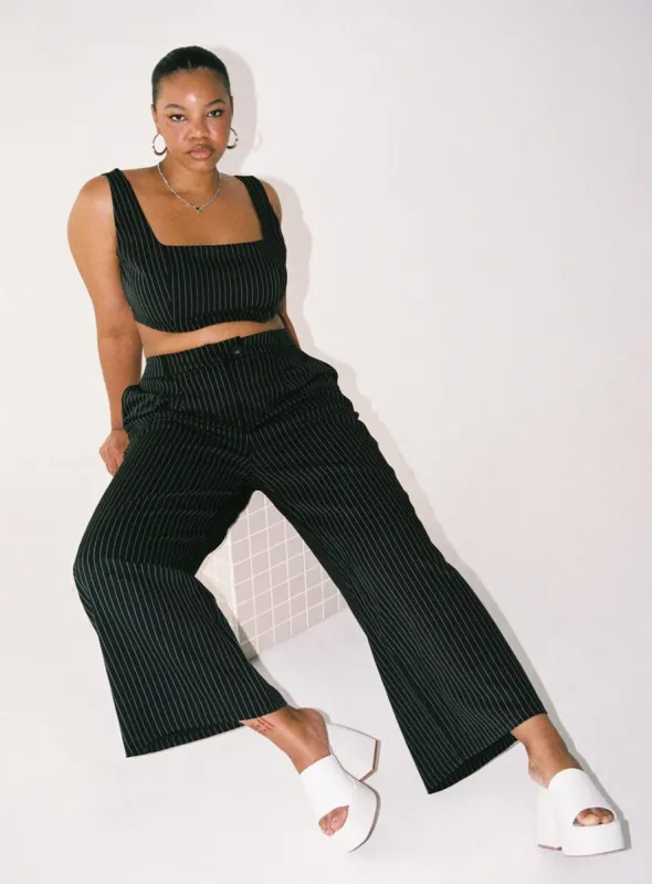 Huxley Set Black Stripe Curve made by Princess Polly