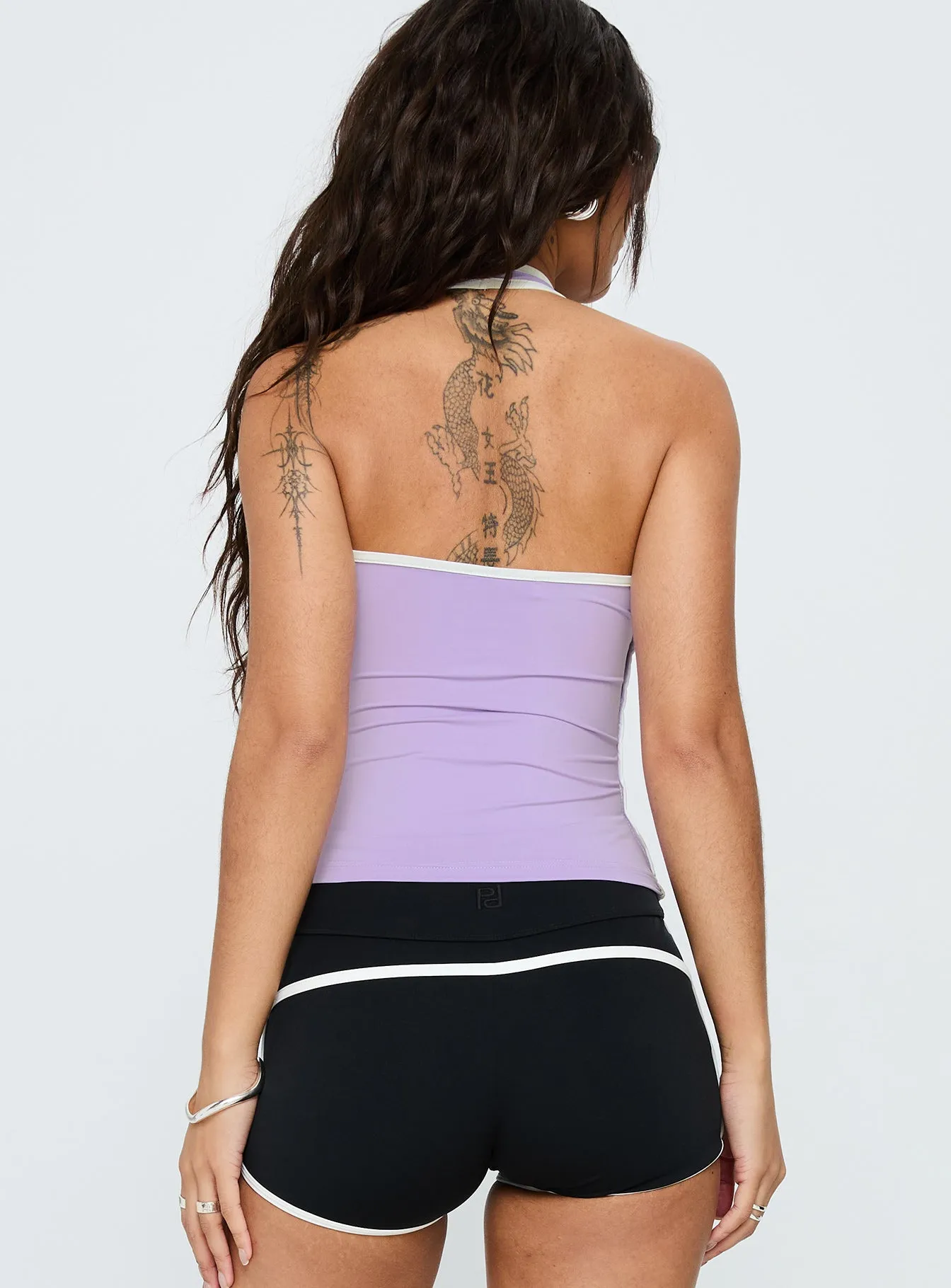 Say It First Halter Top Lilac sold by Princess Polly product image thumbnail 4