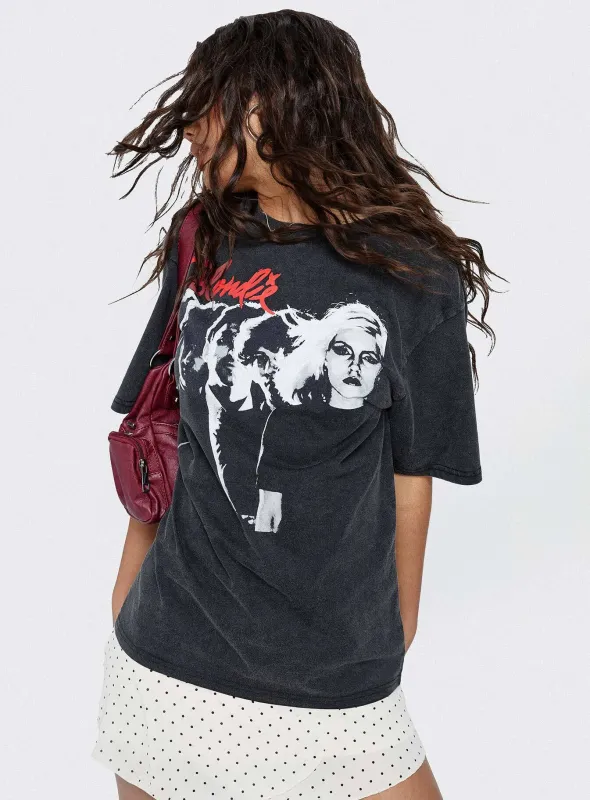 Blondie Vintage Oversized Graphic Tee Black sold by Princess Polly