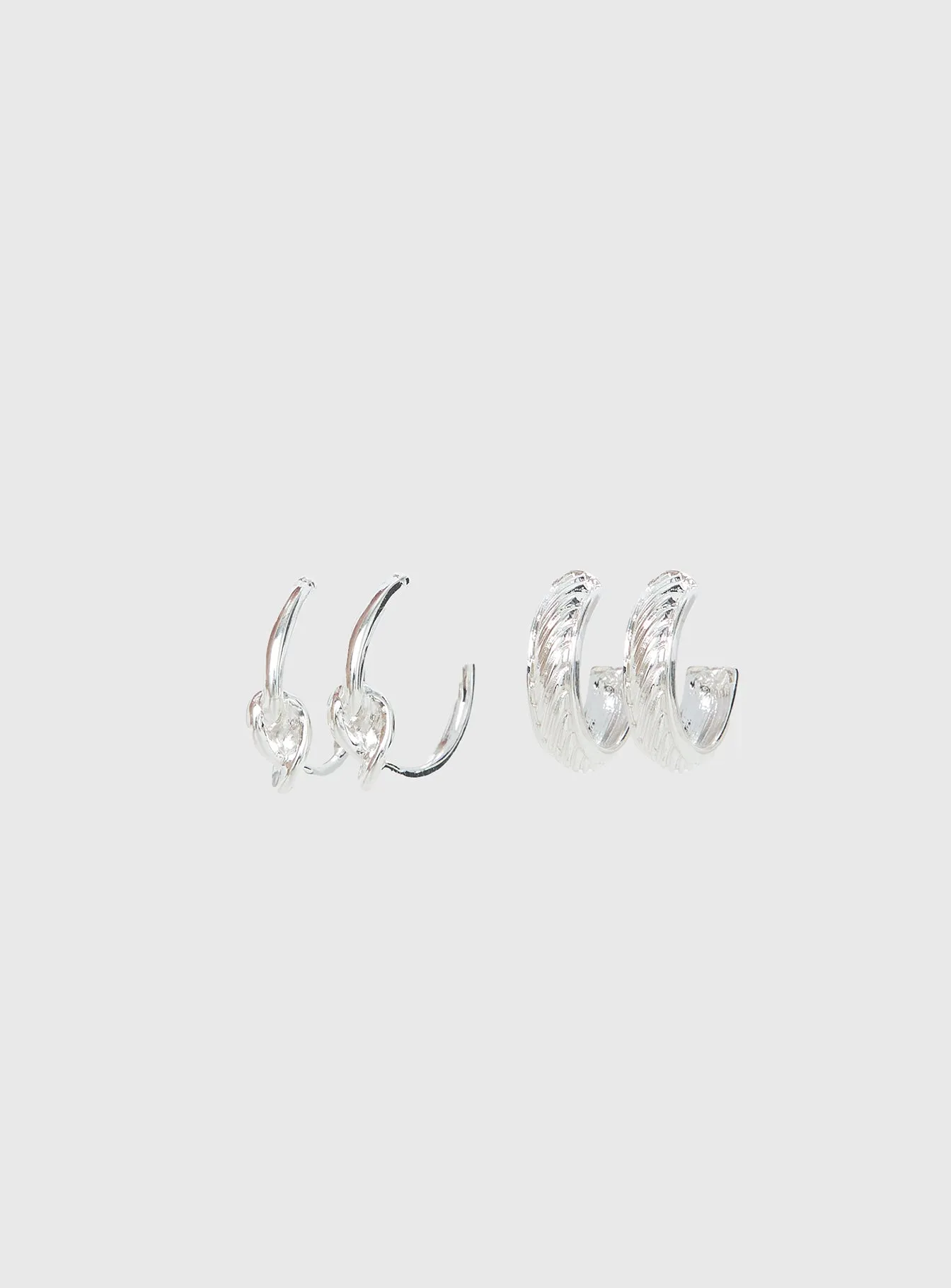 Moonshine Earring Set Silver sold by Princess Polly product image thumbnail 2