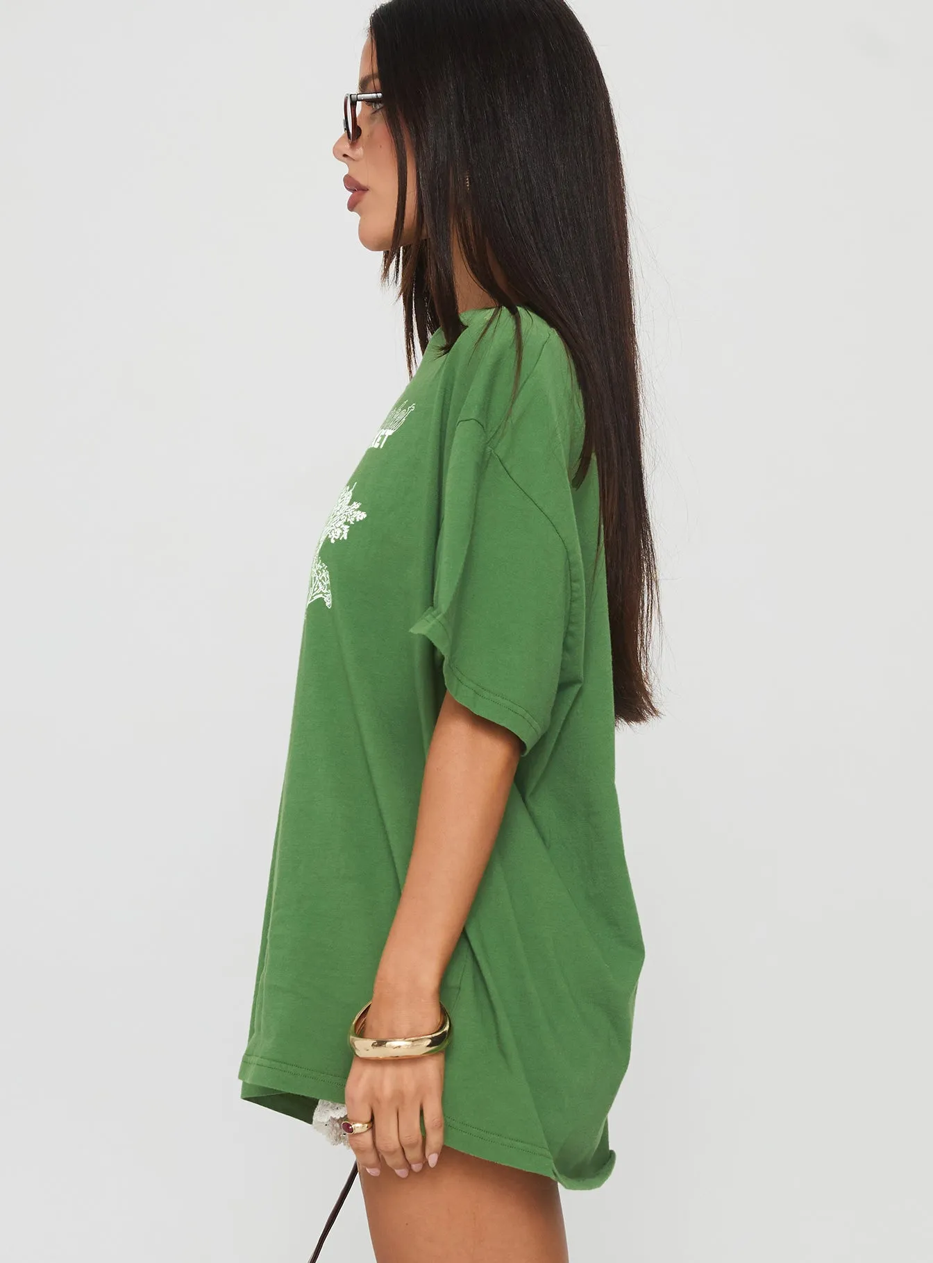Farmers Market Oversized Graphic Tee Green sold by Princess Polly product image thumbnail 4